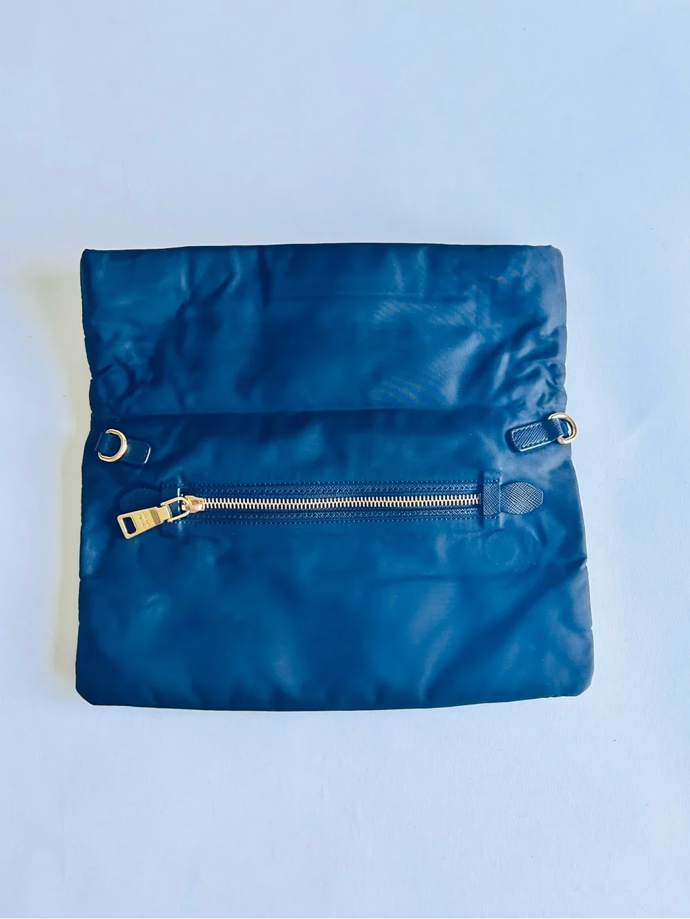 Prada Black Nylon Fold-Over Clutch - Picture 9 of 13